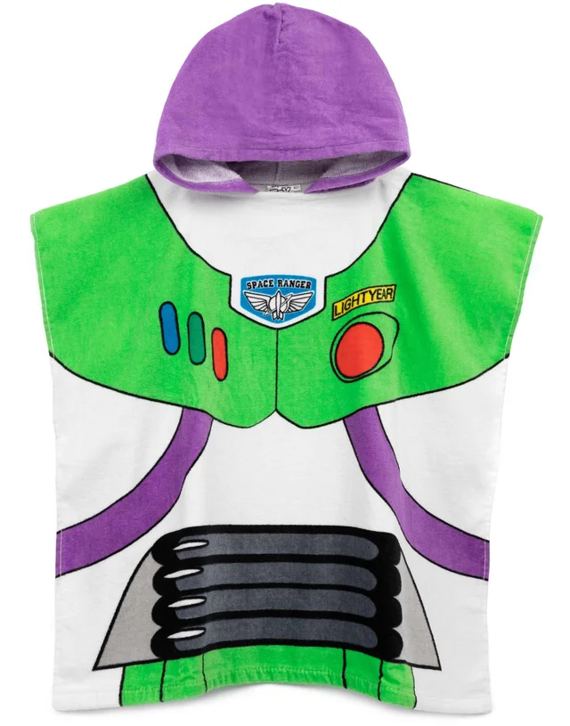 Vanilla Underground Disney Boys Multicoloured Buzz Lightyear Poncho Towel