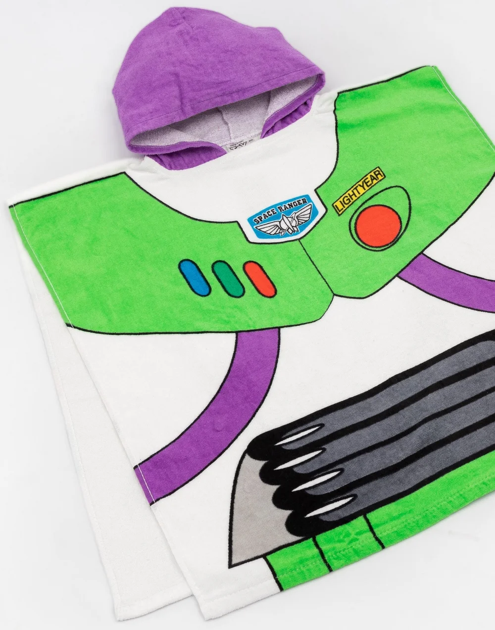 Vanilla Underground Disney Boys Multicoloured Buzz Lightyear Poncho Towel - One Size Image 3