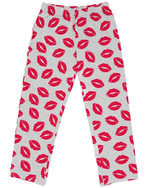 Vanilla Underground Mean Girls Grey Logo With Kiss Pyjama Set - Small Image 3
