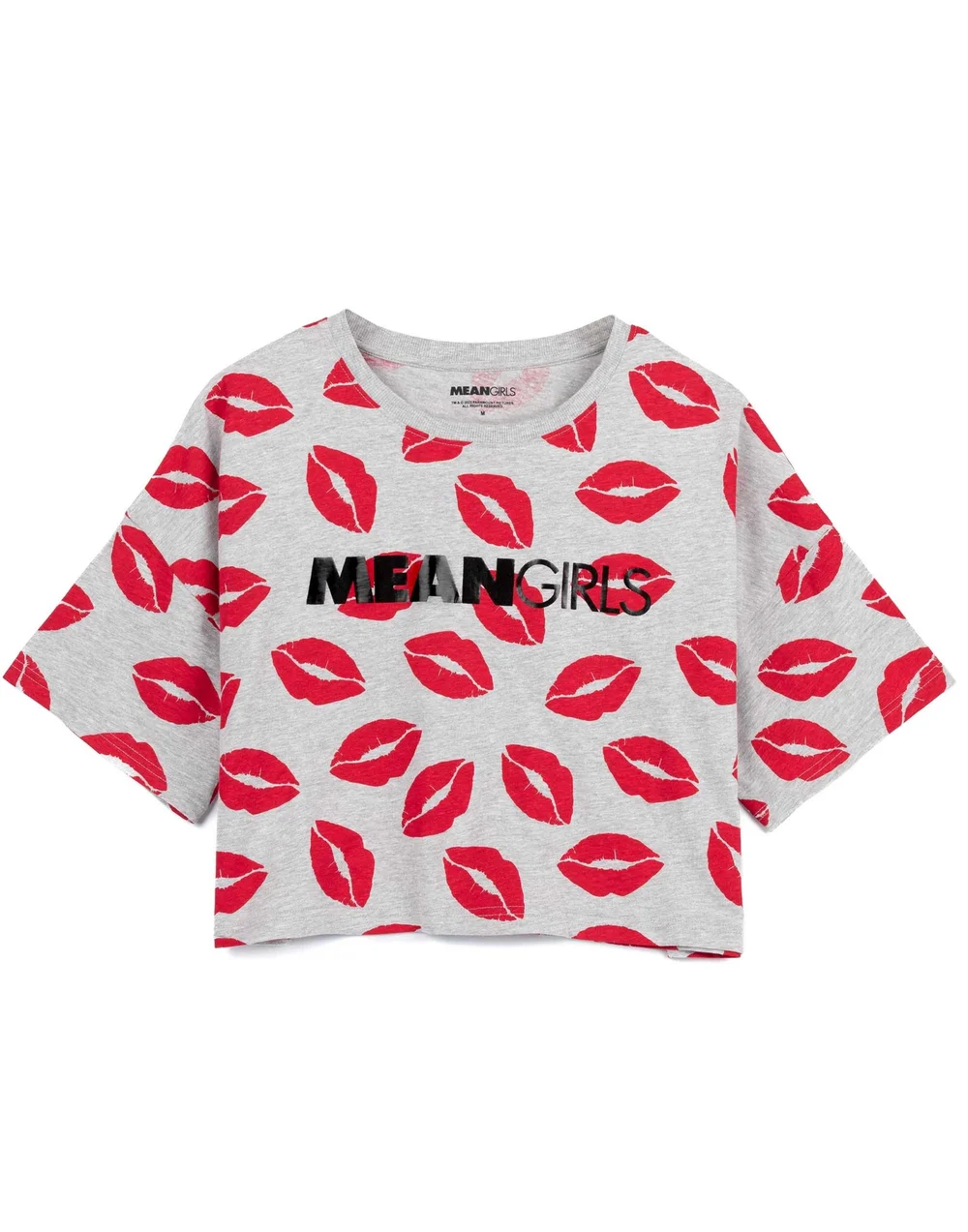 Vanilla Underground Mean Girls Grey Logo With Kiss Pyjama Set - Small Image 2