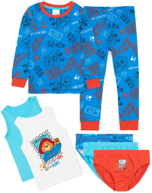 Vanilla Underground Paddington Bear Kids Multicoloured Paddington Pyjama Set (18 Months - 6 Years) - 18 - 24 Months Image 1