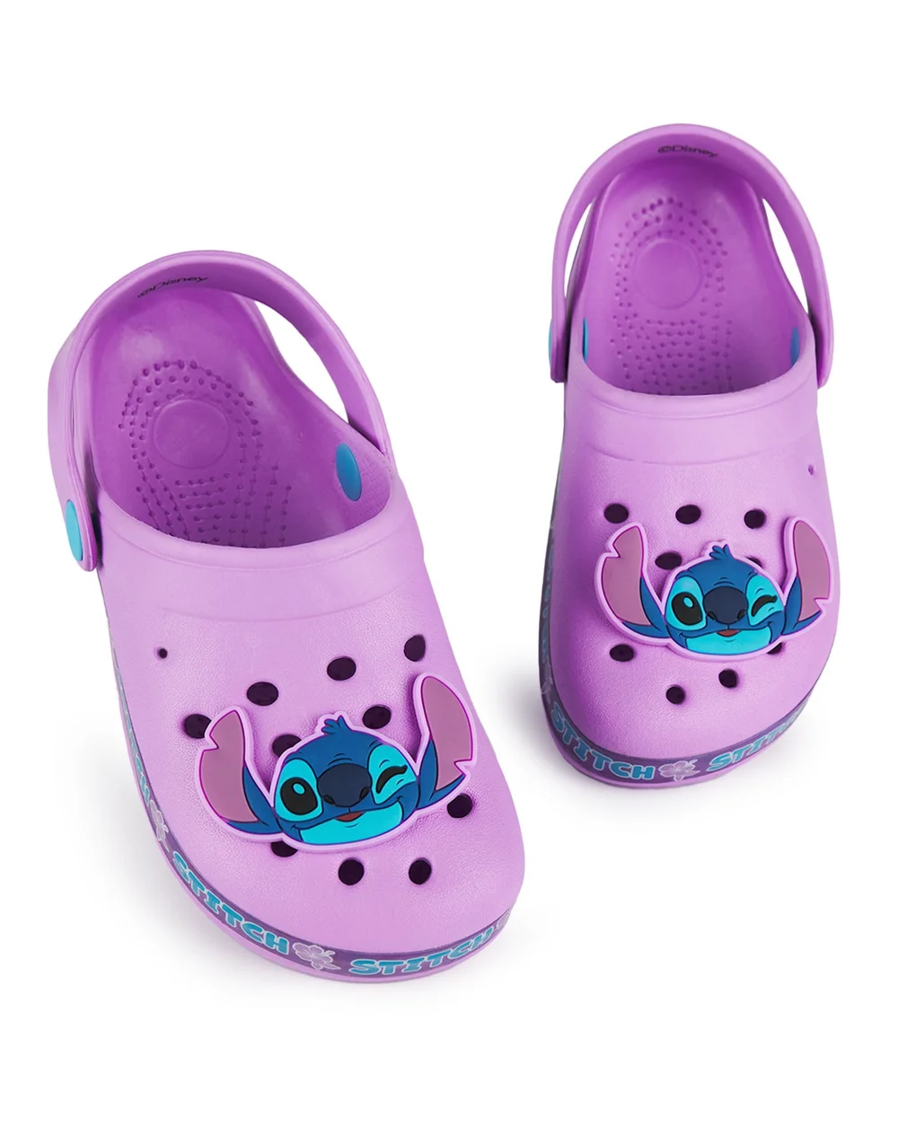 Vanilla Underground Disney Girls Purple Stitch Clogs (11-3 UK Child) - 1 Infants Image 4