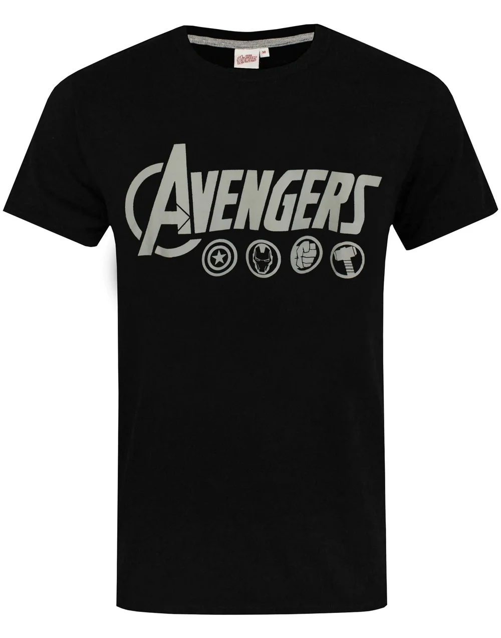 Vanilla Underground Marvel Mens Black Logo Short Sleeve Long Leg Pyjama Set - XXL Image 4