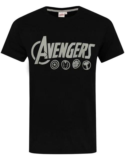 Vanilla Underground Marvel Mens Black Logo Short Sleeve Long Leg Pyjama Set - XXL Image 4