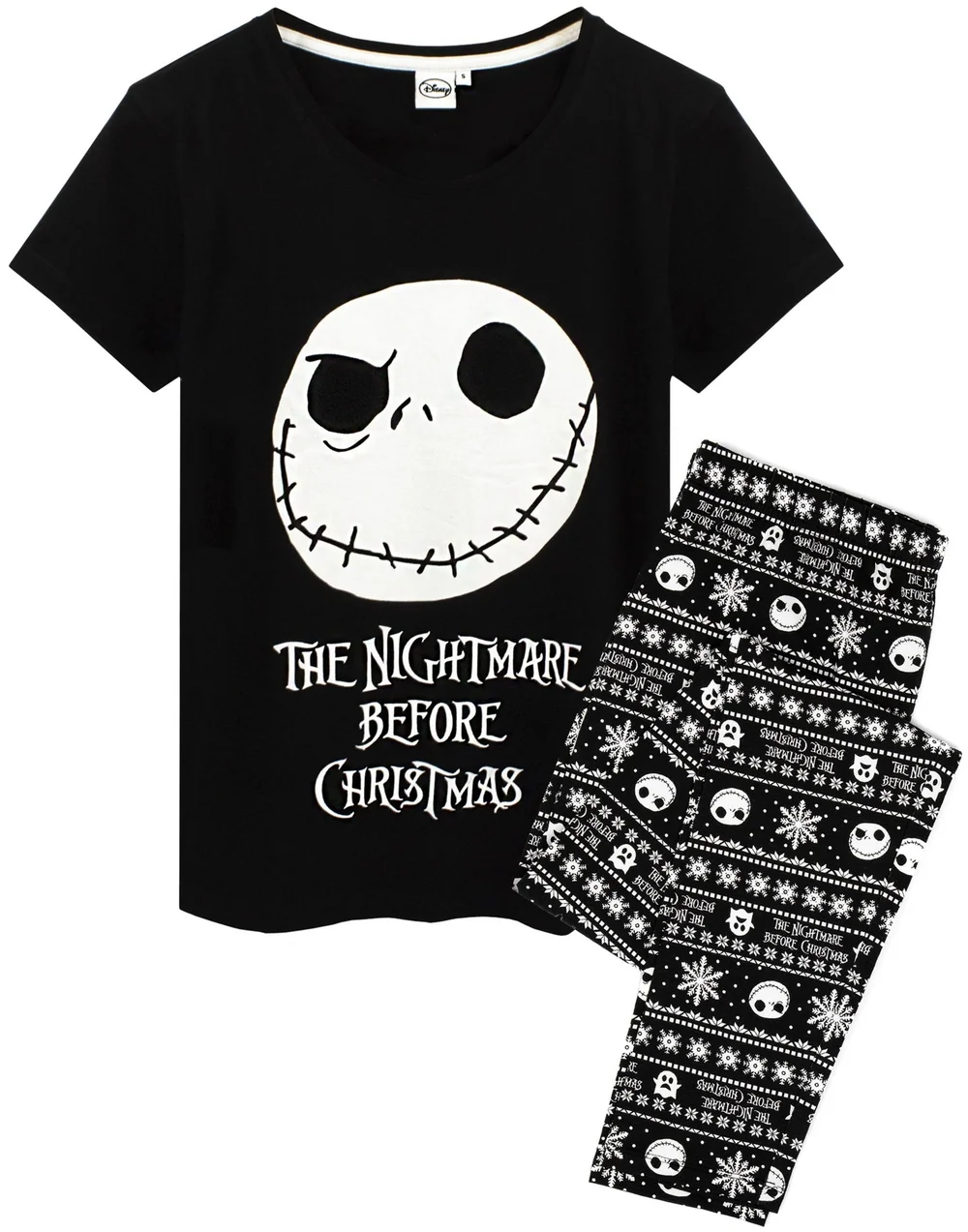 Vanilla Underground Disney The Nightmare Before Christmas Black & Pyjama Set - Small Image 2