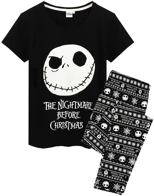 Vanilla Underground Disney The Nightmare Before Christmas Black & Pyjama Set - Small Image 2