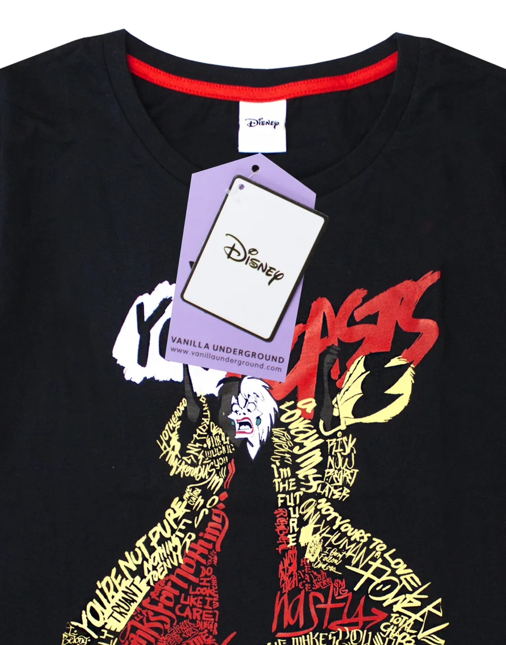 Disney Black Cruella De Vil T-Shirt and Lounge Pants - Small Image 4