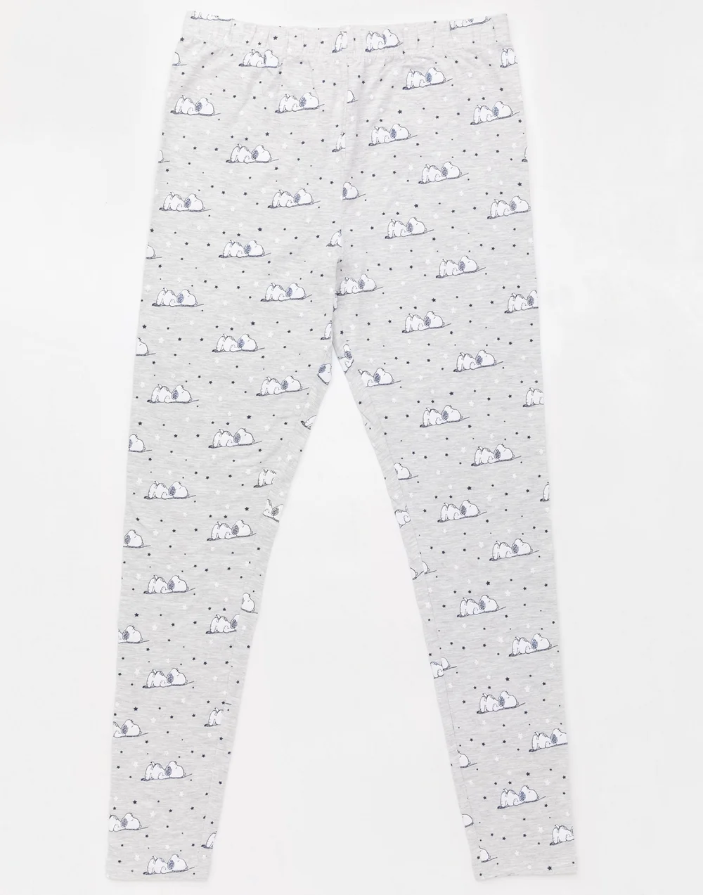 Peanuts Blue Snoopy Short Sleeve Long Leg Pyjama Set - Medium Image 3
