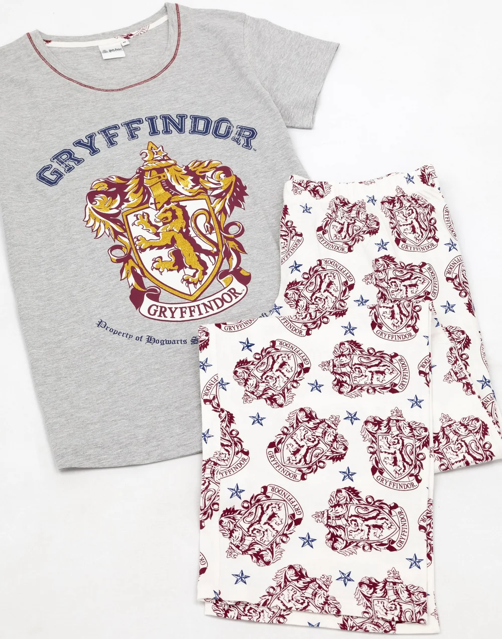 Vanilla Underground Harry Potter Grey Gryffindor House Crest Pyjama Set - Large Image 4