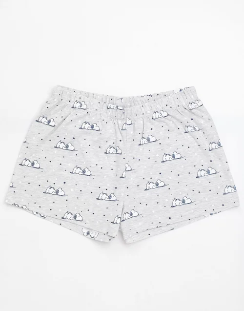 Vanilla Underground Peanuts Blue Snoopy Short Leg Pyjama Set - Small Image 4