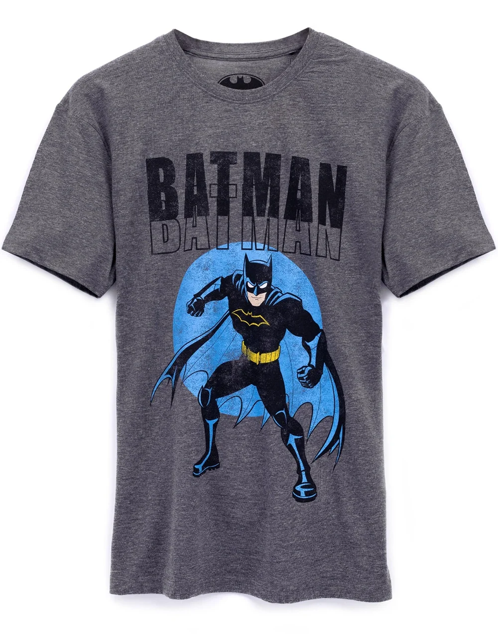 Vanilla Underground DC Comics Mens Grey Batman T-Shirt - XS Image 1