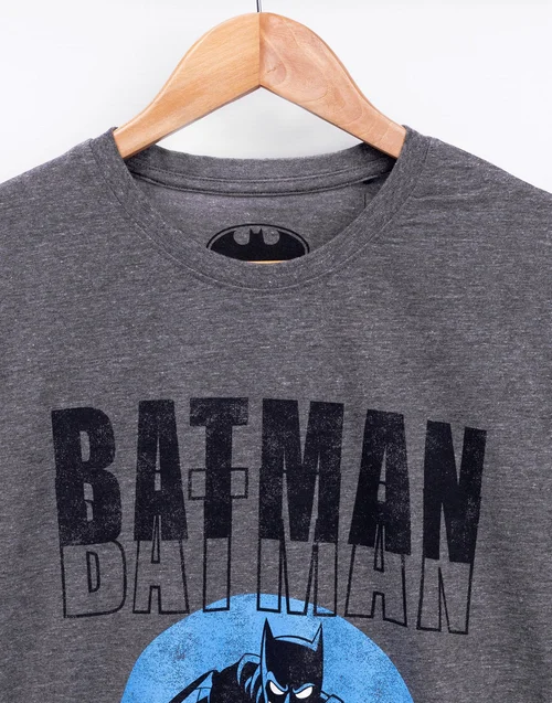 Vanilla Underground DC Comics Mens Grey Batman T-Shirt - XS Image 4