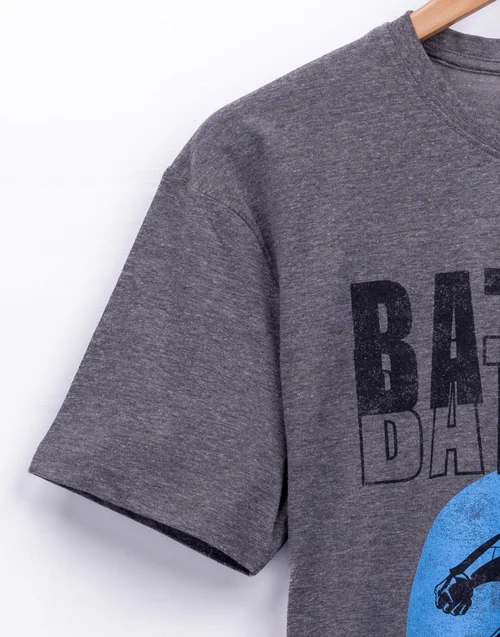 Vanilla Underground DC Comics Mens Grey Batman T-Shirt - XS Image 3
