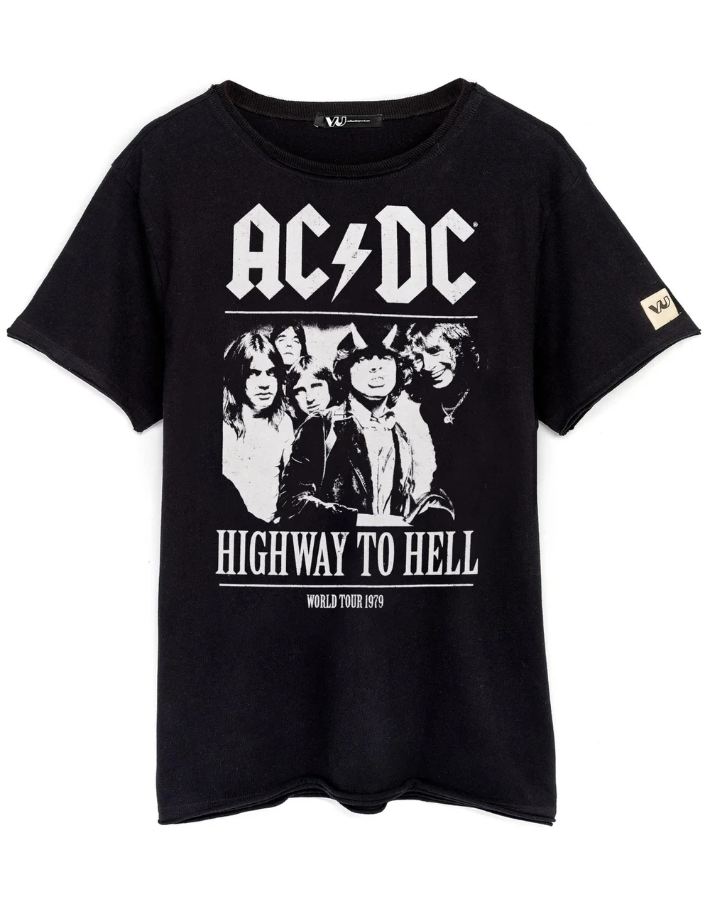 Vanilla Underground AC/DC Unisex Black Band Members T-Shirt - S Image 1