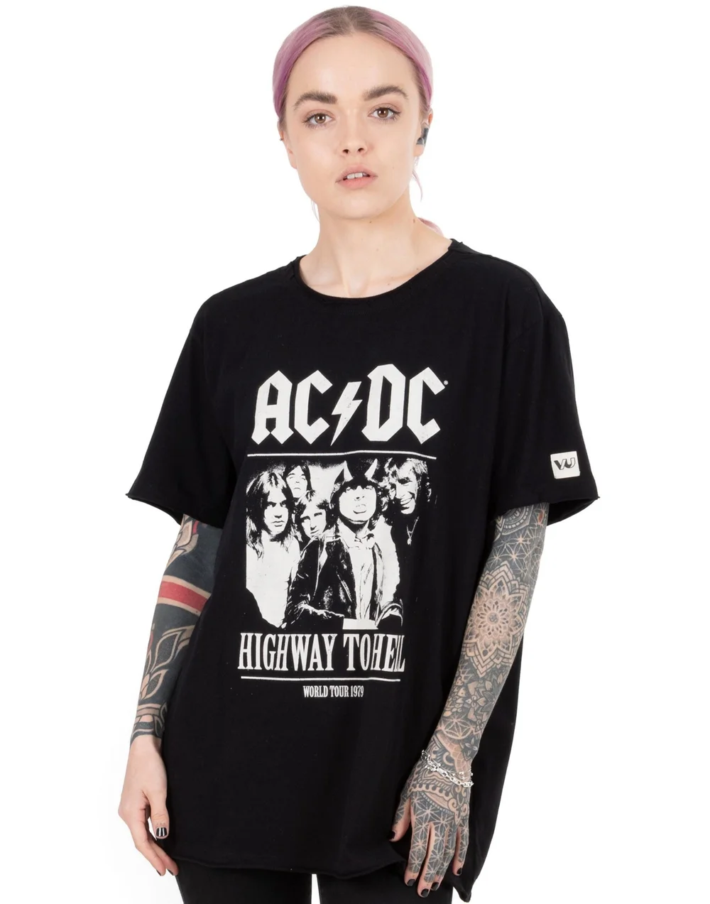 Vanilla Underground AC/DC Unisex Black Band Members T-Shirt - S Image 4