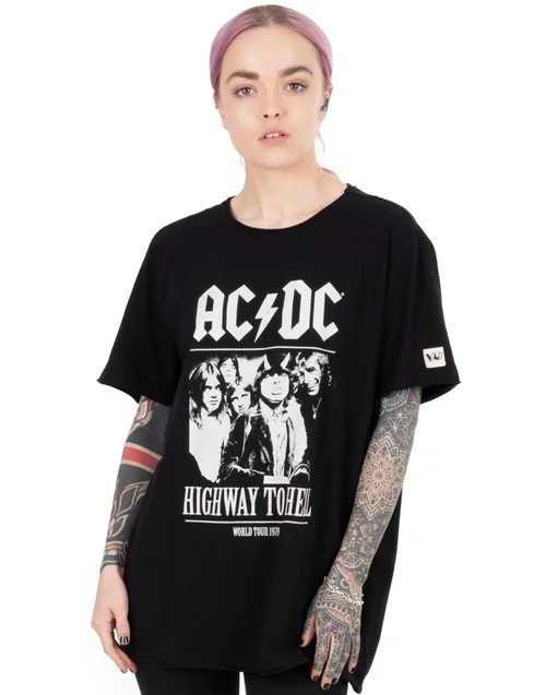 Vanilla Underground AC/DC Unisex Black Band Members T-Shirt - S Image 4