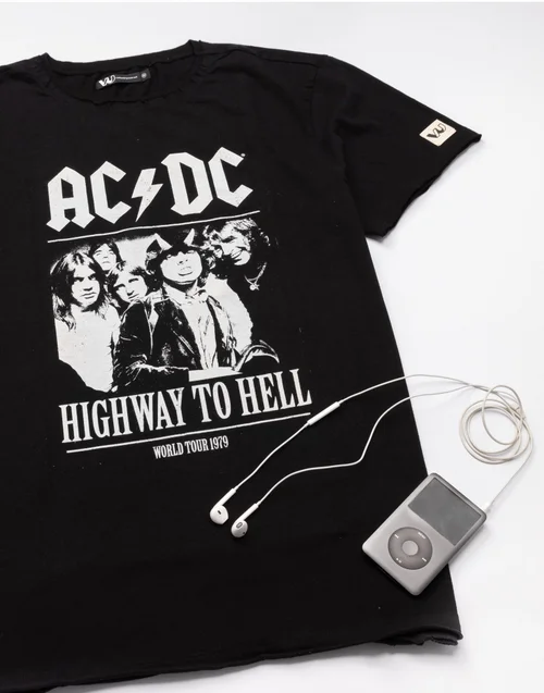 Vanilla Underground AC/DC Unisex Black Band Members T-Shirt - S Image 5