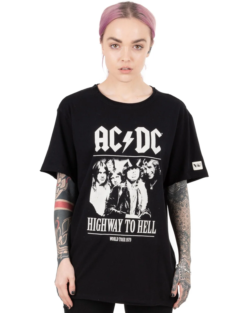 Vanilla Underground AC/DC Unisex Black Band Members T-Shirt - S Image 3
