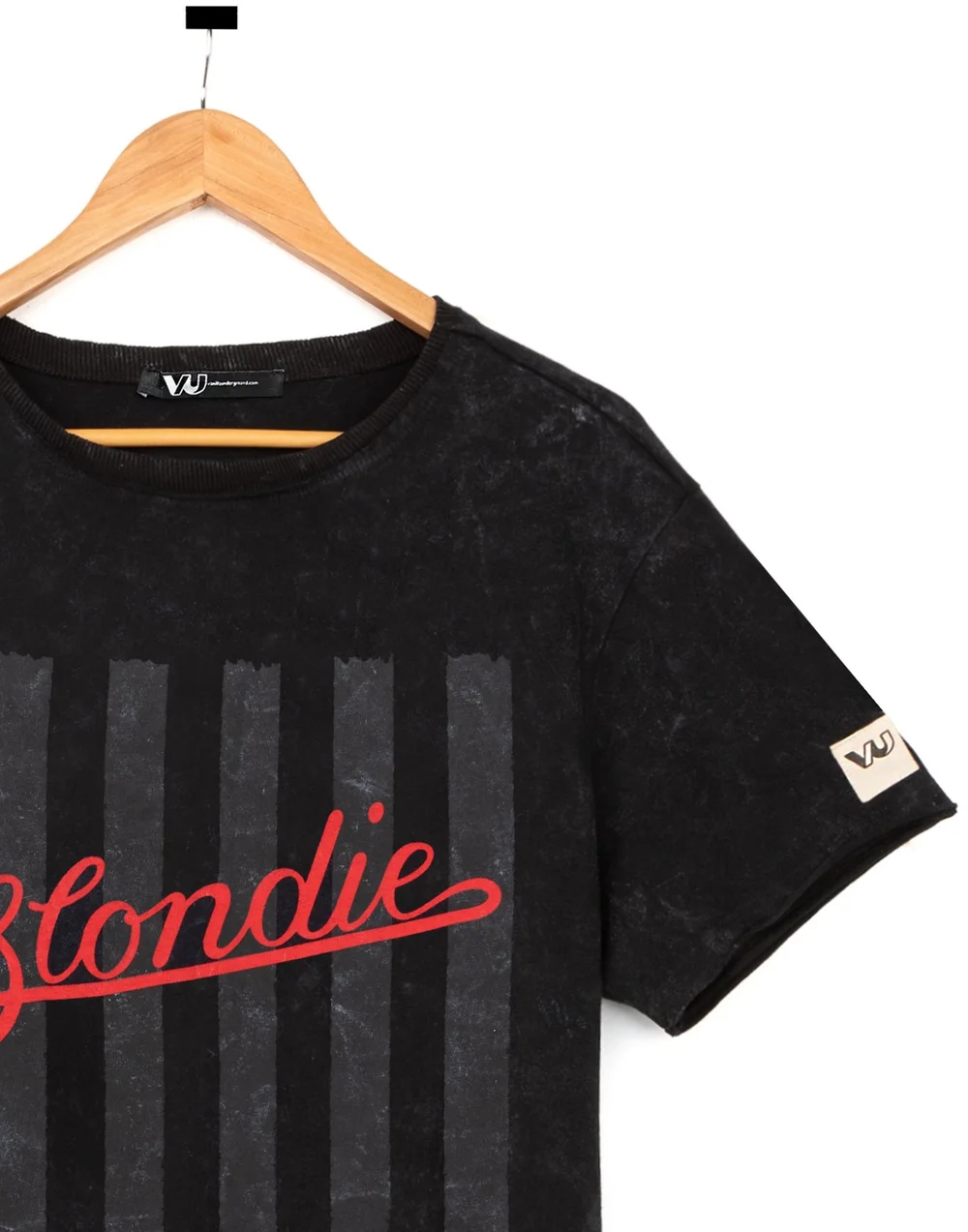 Vanilla Underground Blondie Mens Black Band Logo T-Shirt - S Image 3