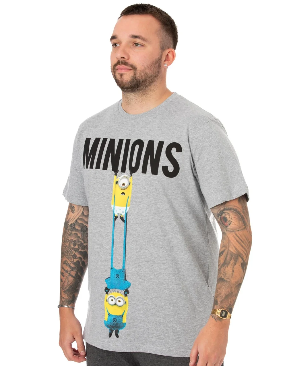 Minions Black Short Sleeve Short Leg Pyjama Set - Small Image 4