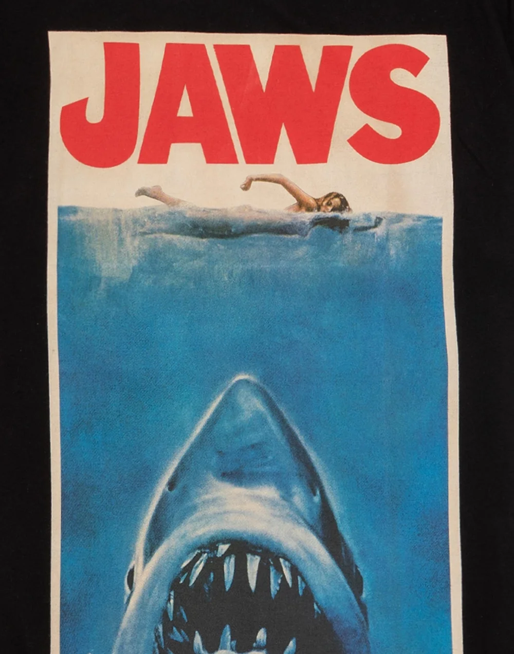 Jaws Mens Black Movie Poster Pyjama Set - Small Image 5