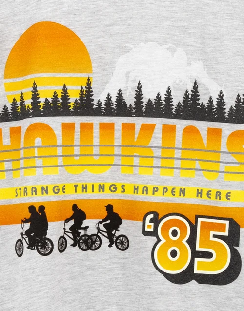 Vanilla Underground Stranger Things Mens Grey T-Shirt - S Image 4