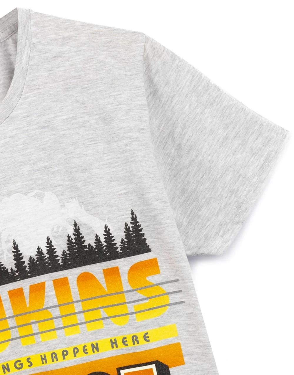 Vanilla Underground Stranger Things Mens Grey T-Shirt - S Image 5
