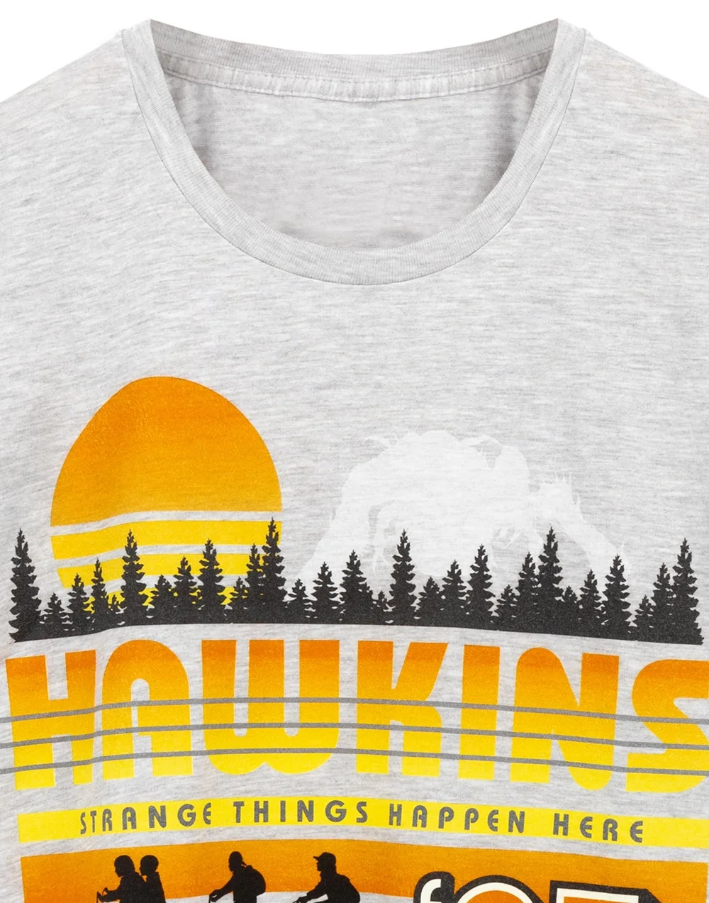 Vanilla Underground Stranger Things Mens Grey T-Shirt - S Image 3