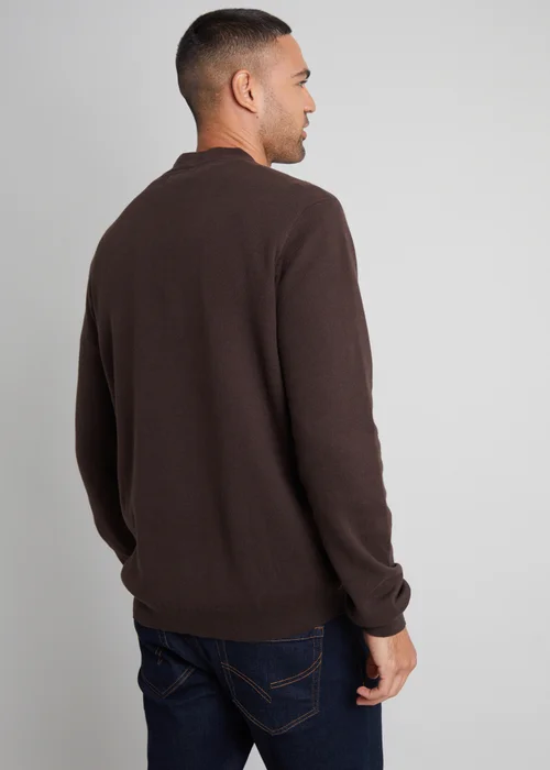 Threadbare Charcoal Cotton Blend Knitted Cardigan - S Image 2