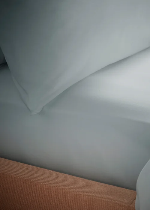 Bianca Fine Linens Silver Temperature Controlling Tencel Lyocell Fitted Sheet - Single Image 1