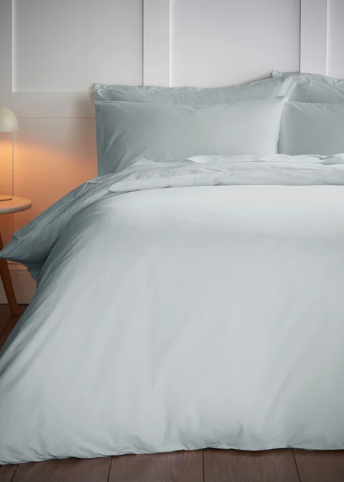 Bianca Fine Linens Silver Temperature Controlling Tencel Lyocell Duvet Cover Set - Single Image 1
