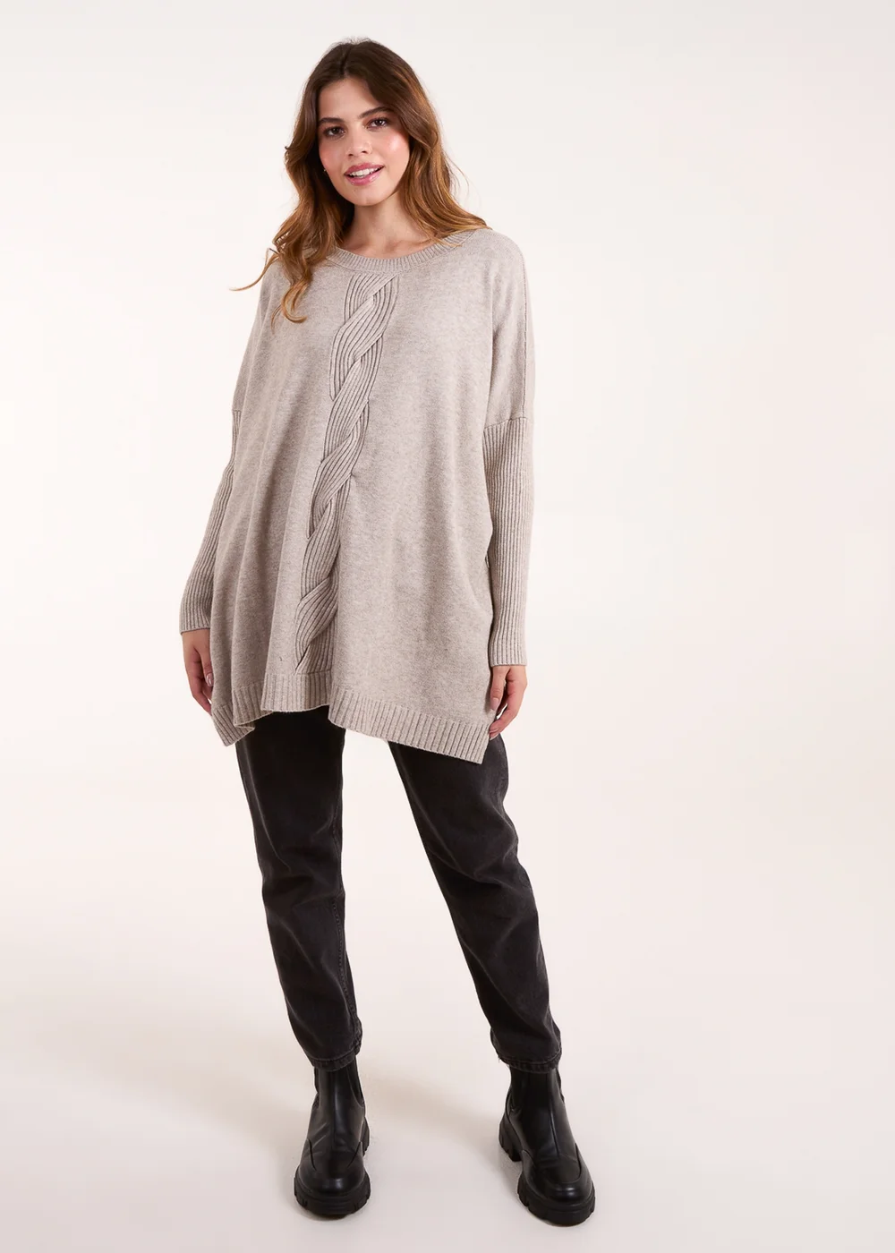Blue Vanilla Brown Single Cable Front Jumper - One Size Image 4