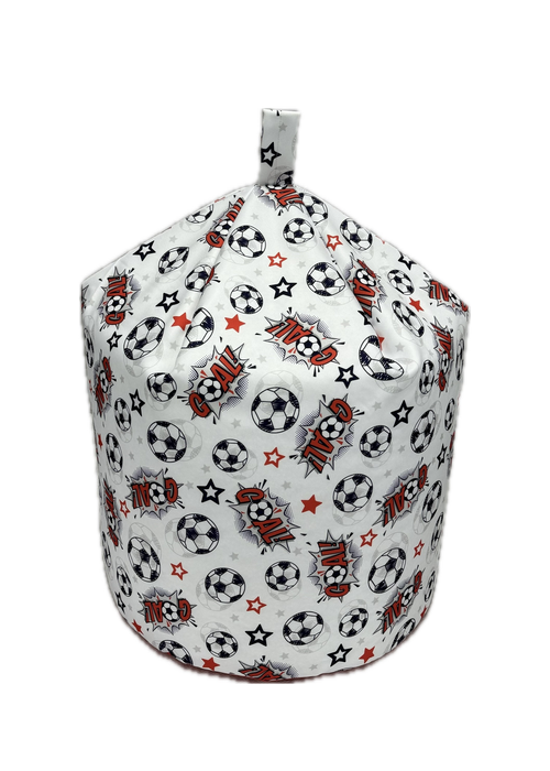 Kaikoo White Goal Print Beanbag - One Size Image 1