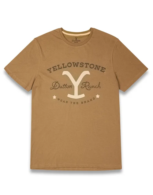 Vanilla Underground Yellowstone Multicoloured Top Short Sleeve Long Leg Pyjama Set - Large Image 2