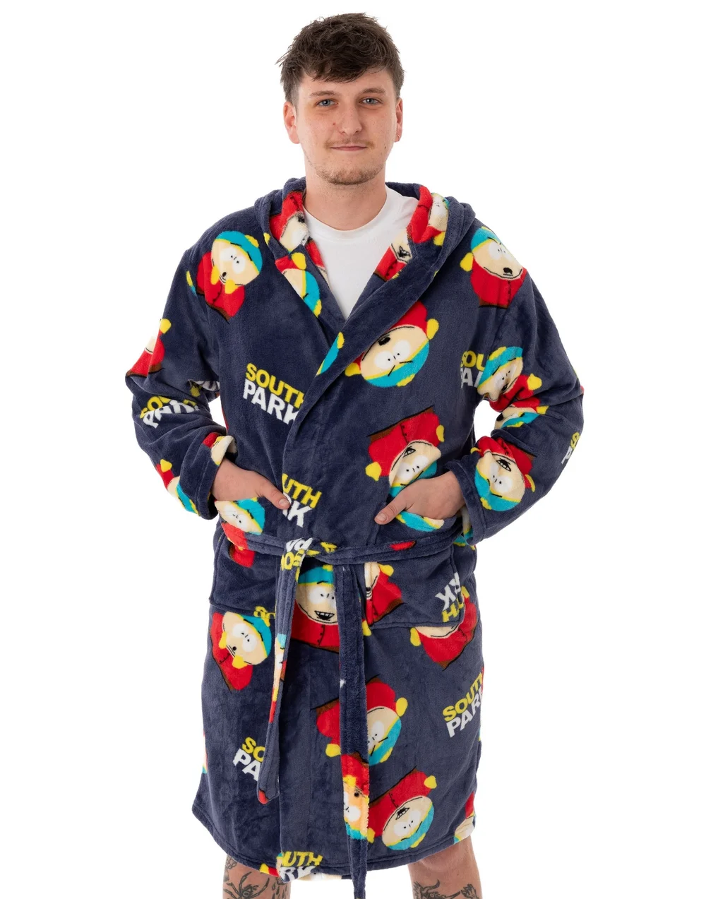 South Park Blue Cartman AOP Hooded Bathrobe - Small Image 1