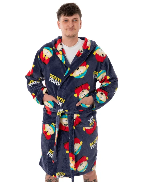 South Park Blue Cartman AOP Hooded Bathrobe - Small Image 1