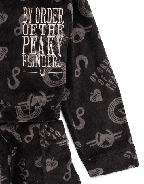Peaky Blinders Black Icons Bathrobe - Small Image 4