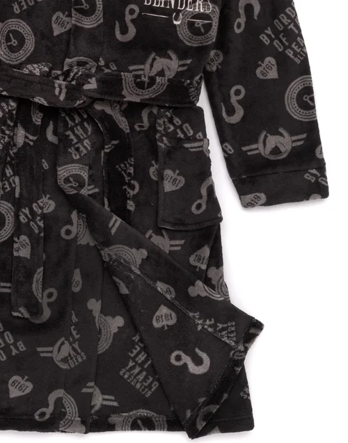 Peaky Blinders Black Icons Bathrobe - Small Image 5