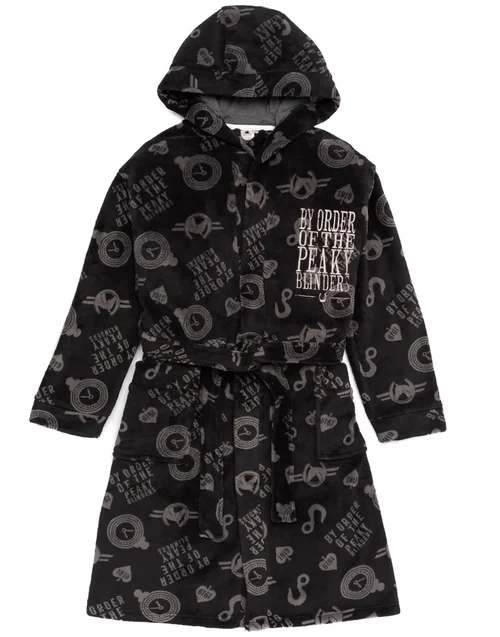 Peaky Blinders Black Icons Bathrobe - Small Image 3