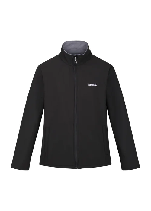 Regatta Black Men's Cera V Water Repellent Softshell Jacket - 2XL Image 5
