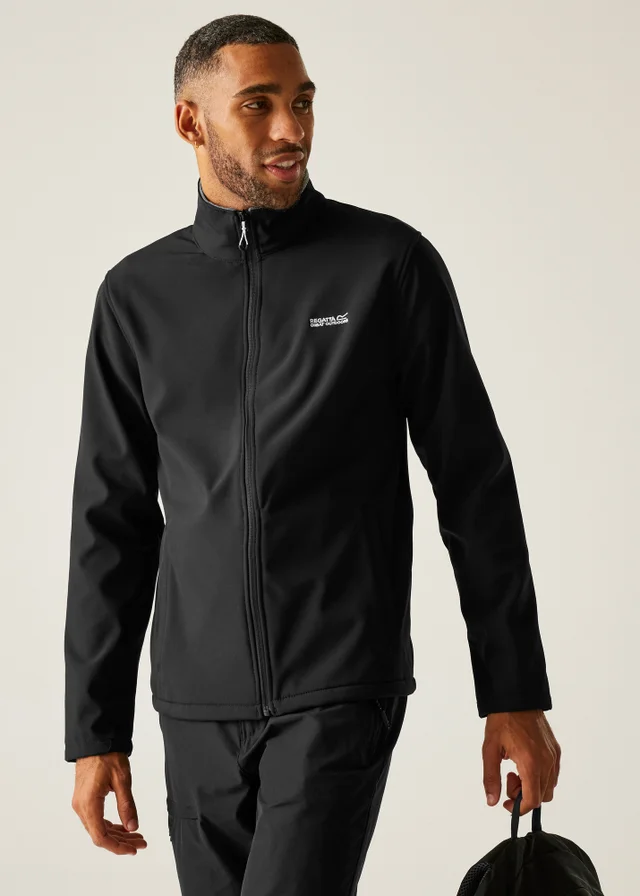 Regatta Black Men's Cera V Water Repellent Softshell Jacket