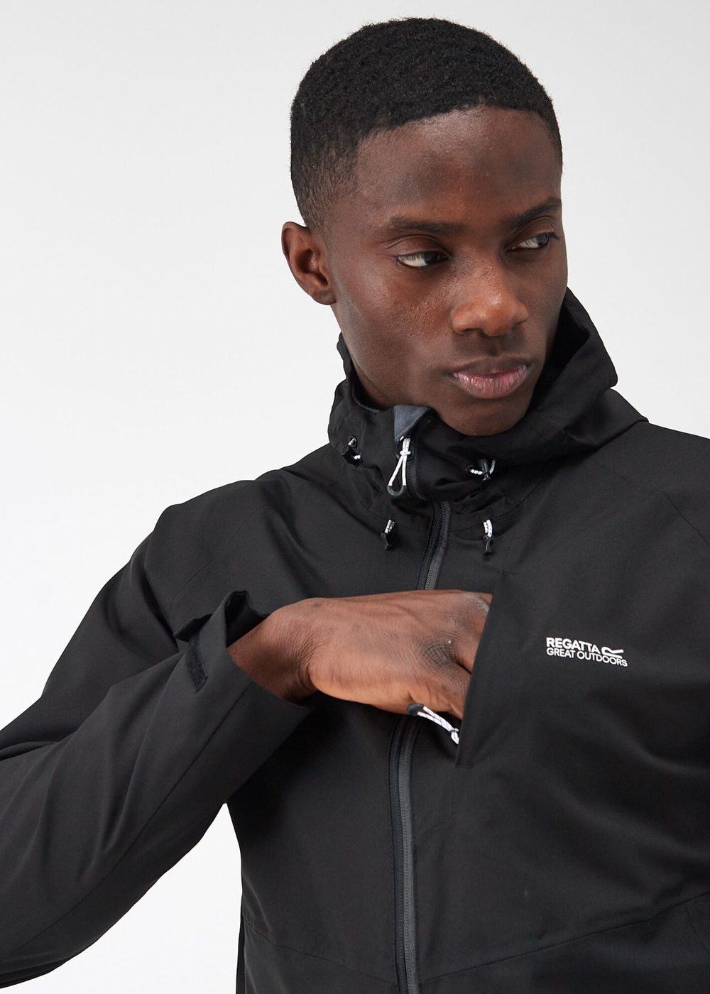 Regatta Black Britedale Waterproof Jacket - S Image 5