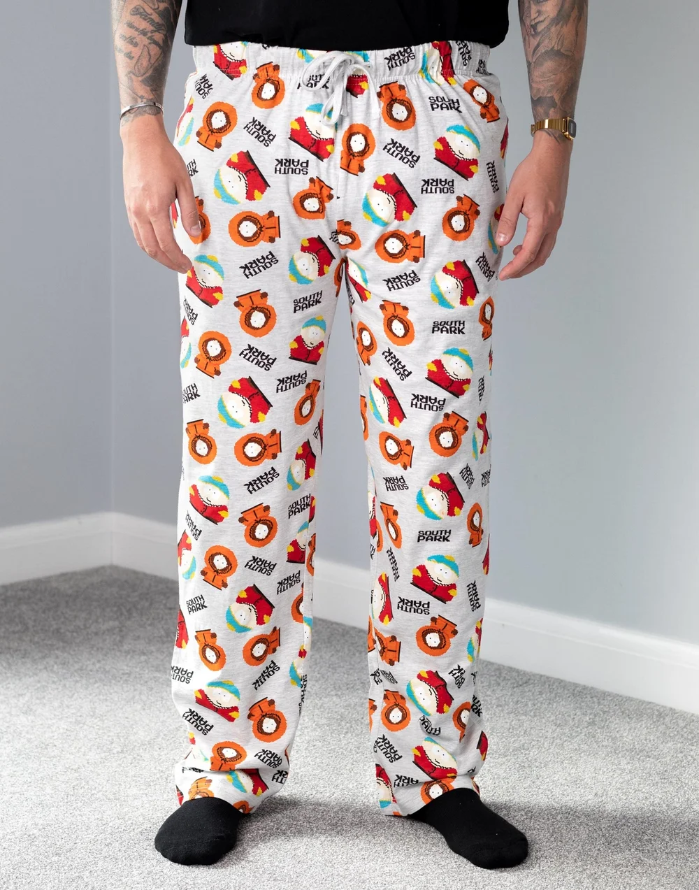 South Park Grey Lounge Pants - Small Image 2