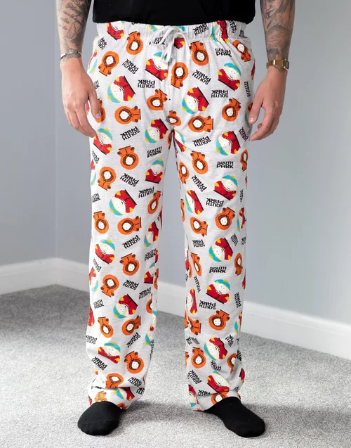 South Park Grey Lounge Pants - Small Image 2