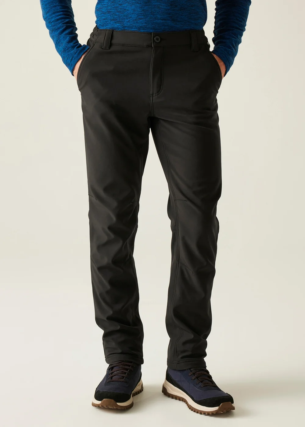 Regatta Black Fenton Softshell Walking Trousers - 30 Image 1