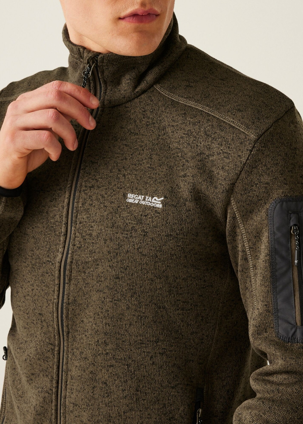 Regatta Green Newhill Full Zip Fleece - S Image 3