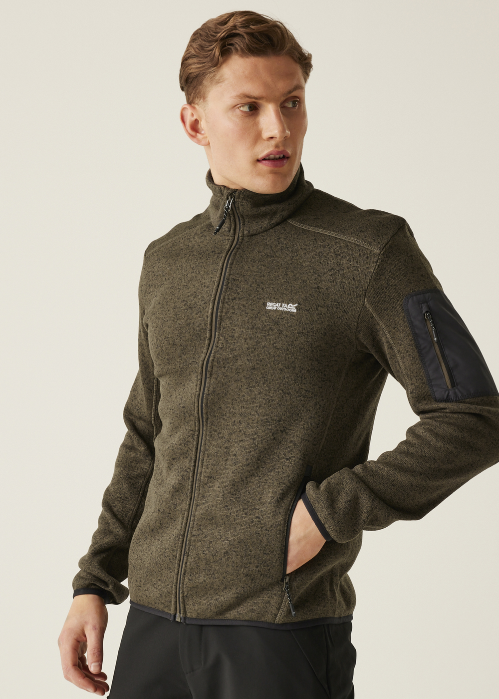 Regatta Green Newhill Full Zip Fleece - S Image 1
