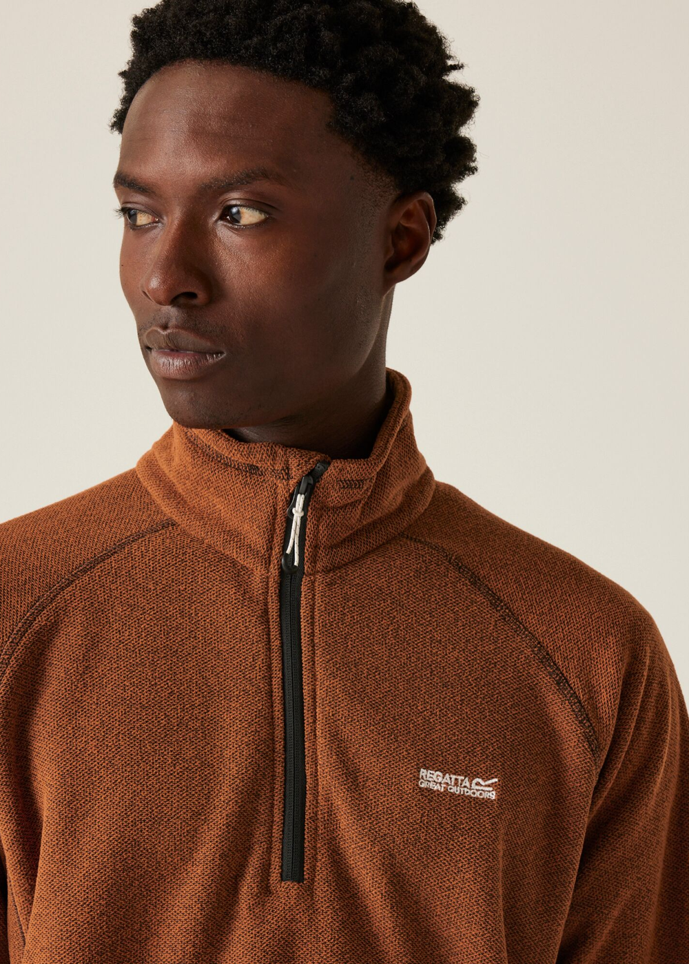 Regatta Burnt Copper Kenger Half Zip Midweight Fleece - S Image 3