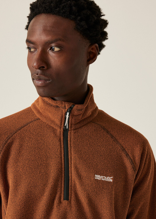 Regatta Burnt Copper Kenger Half Zip Midweight Fleece - S Image 3