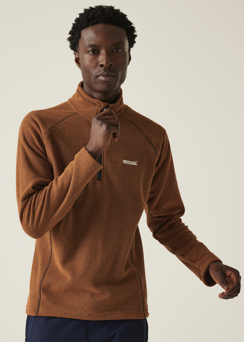Regatta Burnt Copper Kenger Half Zip Midweight Fleece - S Image 1